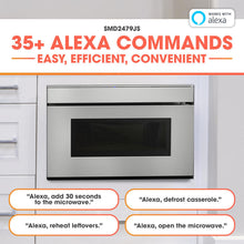 Asko 24 in. 1.2 cu. ft. 950W Sharp in Stainless Steel Smart Easy Wave Open Microwave Drawer Oven - SMD2479JS