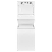 WHIRLPOOL 3.5 cu.ft Electric Stacked Laundry Center 9 Wash cycles and AutoDry White - WET4027HW