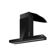 ELICA EHI648BL HAIKU IS Island Range Hood 48" wide - 600CFM Black in Stainless Steel