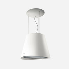 ELICA EES320WT EASY WHITE Island Range Hood 20 1/4 wide - 350CFM in Stainless Steel On White - EES320WT