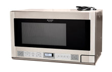 SHARP 1.5 cu. ft. 1100W in Stainless Steel Sharp Over-the-Counter Carousel Microwave Oven - R1214TY