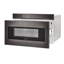 SHARP 24 in. 1.2 cu. ft. 950W Sharp Black in Stainless Steel Microwave Drawer Oven - SMD2470AH