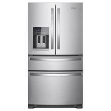WHIRLPOOL 36-Inch Wide French Door Bottom Mount Refrigerator - 25 cu. ft. in Stainless Steel - WRMF3636RZ