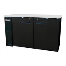 Migali  60.8” Refrigerated Back Bar Cabinet (2) Hinged Solid Door 15.8 Cu Ft - C-BB60-HC