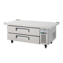 Migali  52" 2 Drawer Refrigerated Chef Base with 60" Extended Top - C-CB52-60-HC