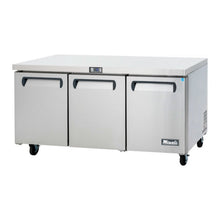 Migali  3-Door Undercounter Refrigerator – 24.5 Cu Ft - C-U72R-HC