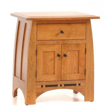 QW Amish Millcraft Vineyard 1 Drawer, 2 Door Nightstand - MDT29NS