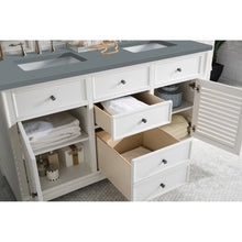 James Martin Vanities Savannah 60" Bright White Double Vanity - 238-104-V60D-BW-3AF