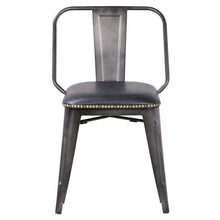 New Pacific Direct Brian PU Leather Metal Side Chair, (Set of 4)  - 9300030-240
