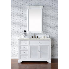 James Martin Vanities Savannah 48" Bright White Single Vanity - 238-104-V48-BW-3AF