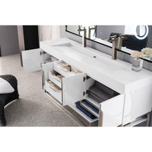 James Martin Vanities Columbia 72" Double Vanity - 388-V72D-AGR-MB-DGG