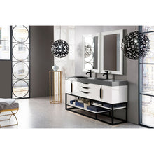 James Martin Vanities Columbia 72" Double Vanity - 388-V72D-AGR-MB-DGG