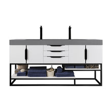 James Martin Vanities Columbia 72" Double Vanity - 388-V72D-AGR-MB-DGG