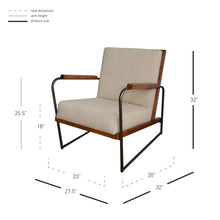 New Pacific Direct Damian Fabric Accent Chair  - 9900015-299