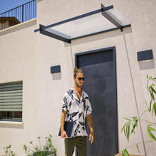 Palram - Canopia | Nancy Door Awning - Gray/Clear - HG9586