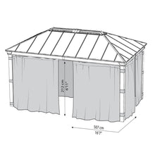 Palram - Canopia | Dallas 6100 12x20 ft Curtain Set - HG2007