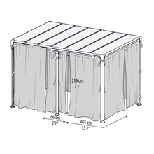 Palram - Canopia | Milano 4300/Martinique 5000 Gazebo Netting S - HG1069et