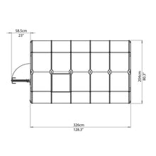 Palram - Canopia | EcoGrow Greenhouse Kit - 6 Ft Wide - Green With 6mm Twin-wall Polycarbonate Glazing - HG7006