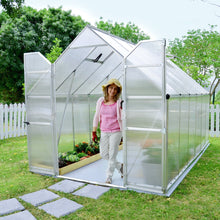Palram - Canopia | Essence Greenhouse Kit - Silver With 4mm Twin-wall Polycarbonate Glazing - HG5812