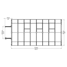 Palram - Canopia | Grand Gardener Greenhouse Kit - 8 Ft Wide - Green - 6mm Twin-wall Polycarbonate Glazing - HG7208