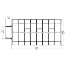 Palram - Canopia | Hobby Gardener Greenhouse Kit - 8 Ft Wide - Green With 6mm Twin-wall Polycarbonate Glazing - HG7108