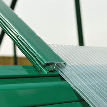 Palram - Canopia | 6x6 Ft Hybrid Greenhouse Kit - Green With 0.8mm Polycarbonate Glazing - HG5506G-1B