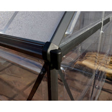 Palram - Canopia | 6x8 Ft Mythos Greenhouse Kit - Gray With 4mm Twin-wall Polycarbonate Glazing - HG5008Y