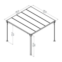 Palram - Canopia | Milano 3000 10' x 10' Gazebo - HG9172