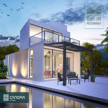Palram - Canopia | Stockholm 11x12 ft Patio Cover - Gray/Clear -HG9451