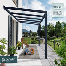 Palram - Canopia | Stockholm 11x12 ft Patio Cover - Gray/Clear -HG9451