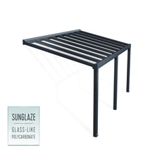 Palram - Canopia | Stockholm 11x19 ft Patio Cover - Gray/Clear - HG9459
