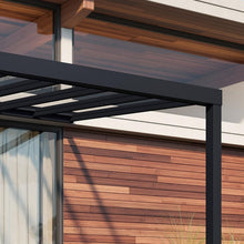 Palram - Canopia | Stockholm 11x22 ft Patio Cover - Gray/Clear - VHG9461