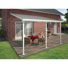 Palram - Canopia | 13 ft Wide Feria Patio Cover - White Clear - HG9214
