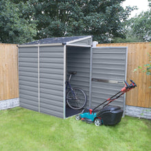 Palram - Canopia | SkyLight 4' x 6' Polycarbonate Lean-To Storage Shed - Gray - HG9600T