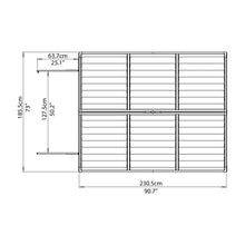 Palram - Canopia | SkyLight Polycarbonate Storage Shed - 6' Wide - HG9603T