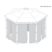 Palram - Canopia | Roma Gazebo Curtain set - 6 Piece - HG1057