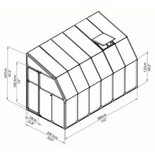 Palram - Canopia | Sun Room Six Sunroom Enclosure, Lean To Greenhouse Kit - HG7506