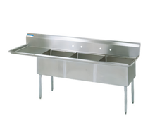 BK Resources BKS-3-24-14-24LS Compartment Sinks - BKS-3-24-14-24LS