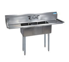 BK Resources BKS-3-1220-12-12T Compartment Sinks - BKS-3-1220-12-12T