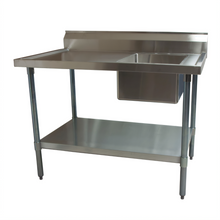 BK Resources BKMPT-3048G-R Stainless Steel Prep Tables - BKMPT-3048G-R