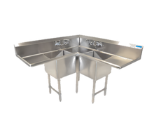 BK Resources BKCS-3-24-14-24T Compartment Sinks - BKCS-3-24-14-24T