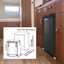 BODEGA 12 Volt RV Refrigerator 45L/1.6cu.ft RV Fridge and Freezer
