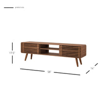 New Pacific Direct Wilson 58" Slat Low TV Stand  - 1340004