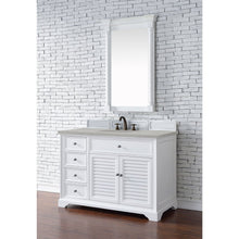 James Martin Vanities Savannah 48" Bright White Single Vanity - 238-104-V48-BW-3AF