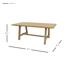 New Pacific Direct Bedford 79" Rectangular Dining Table  - 801079-85