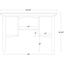QW Amish Buckingham 68" Corner Desk w/ Optional Hutch - 450C-BUC-102-RP8