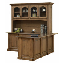 QW Amish Signature Corner Desk with Optional Hutch - 450C-SIG-1702-RP8