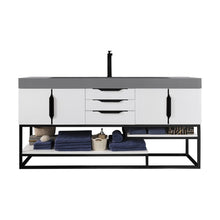 James Martin Vanities Columbia 72" Single Vanity - 388-V72S-AGR-MB-DGG