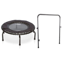 Disc-O-Bed JumpSport 250 Fitness Rebounder Mini Trampoline & Handle Bar Accessory, Black - 250098