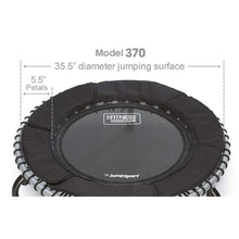 Disc-O-Bed JumpSport 370 Indoor Lightweight 39-Inch Heavy Duty Fitness Trampoline, Black - 250169